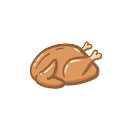 roast chicken on a plate © AuliaRizal
