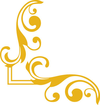 Golden Corner Ornament