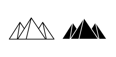 Pyramids icon graphic vector. icon collection © rea