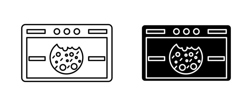 web Cookies icon graphic vector. icon collection