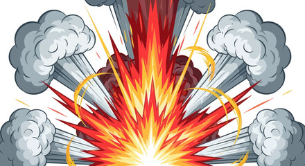 Explosion Blast Comic Style © nongko