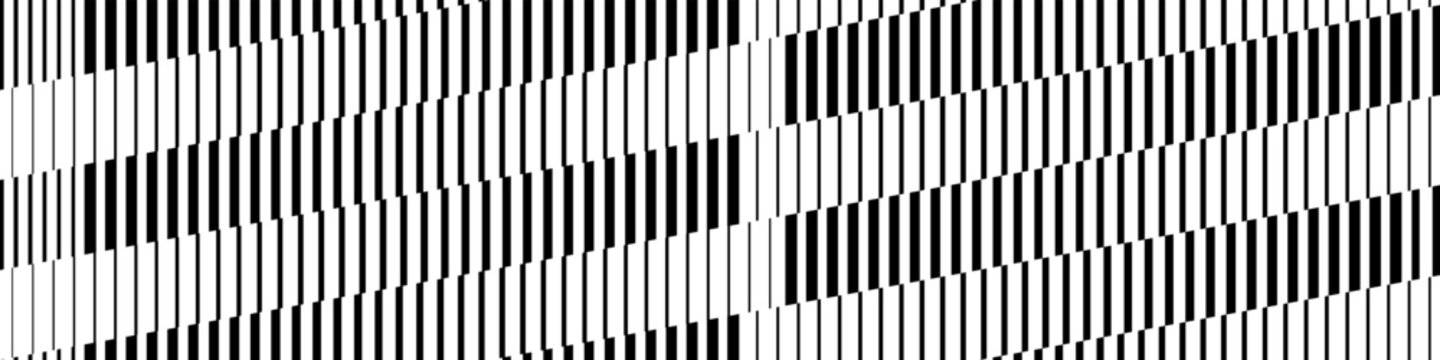 Repeating fading black white parallel lines backdrop. Doppler effect vector wallpapper. Gradation lines pattern. Gradient striped halftone texture background
