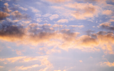 Obraz premium Soft pastel sunset sky