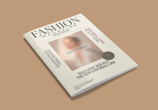 Blank softcover booklet mockup