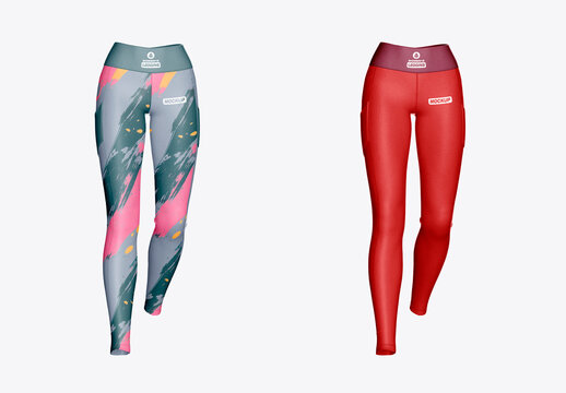 Women's Sports Leggings Mockup