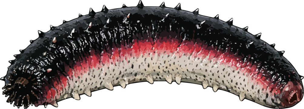 Holothuria edulis illustration art