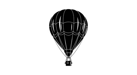 Obraz premium Hot air balloon flying high.