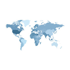 Fototapeta premium World Map Illustration