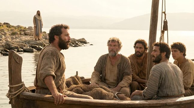 Disciples Realizing It Is The Lord at Sunrise