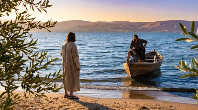 Simon Peter Preparing to Jump into Water