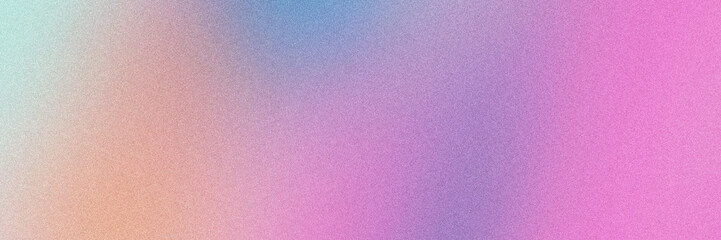 Fototapeta premium Pastel Color Banner Gradient Background with Grainy Texture. Subtle Blurred Glow Light Motion with Noise. Blank, Backdrop, Wallpaper.
