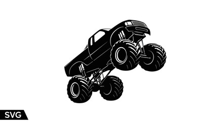 Monster Truck Silhouette Graphic © tempe