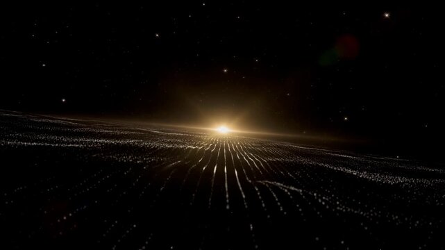 4K High-Resolution Video of a Slow Motion Star Particle Collision and Dust Ripple