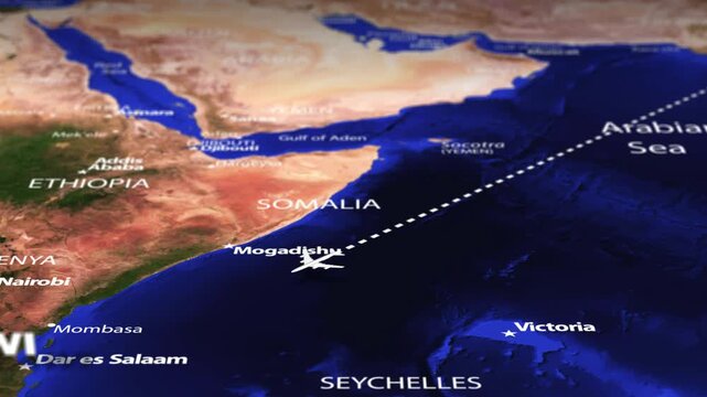 Flight From New Delhi INDIA to Lilongwe MALAWI with flag pins