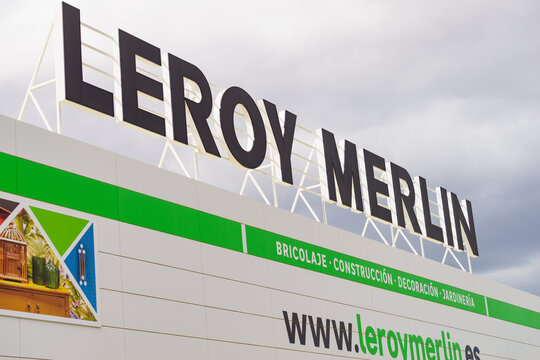 Leroy Merlin logo in Torrecardenas Shopping Centre, Almeria, 19 February 2020, Spain