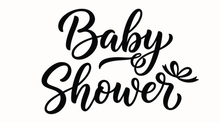 Fototapeta premium Celebratory Event, Baby Shower, Indoor Setting, Graphic Design, Joyful Atmosphere, Close-Up View, Festive Concept