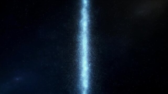 Cinematic 12K HDR Shot of Ascending Stardust Particles Forming a Radiant Pillar