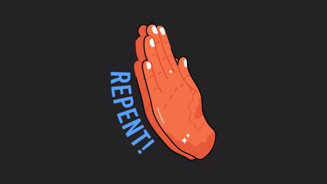 Repent  Motion Graphic Rendering with Transparent Alpha Channel
