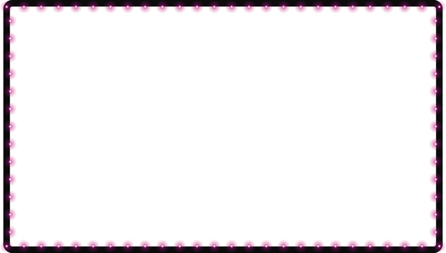 Pink Glowing Dotted Border Vector Frame for Neon Night Party and Social Media Design