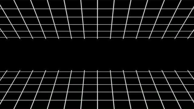 3d perspective grid lines loop animation retro background
