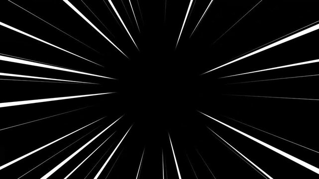 Pack of 4 Anime Comic Speed Lines. Motion graphics of background concept