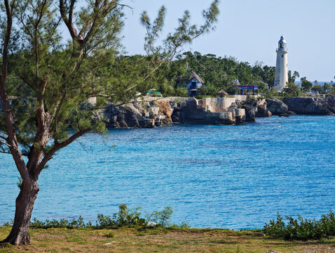 View at Rick's cafe at Negril on Jamaica