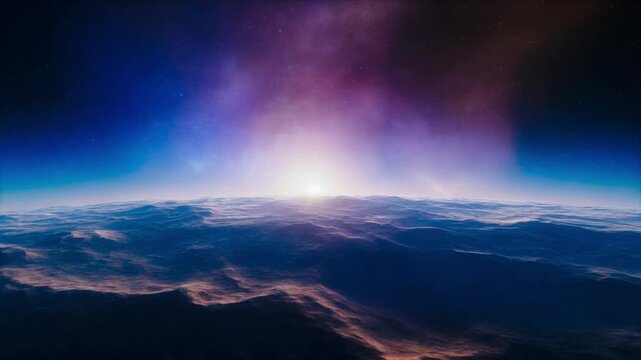 4K Cinematic Ascent from Earth's Surface Through Atmospheric Layers to Deep Space