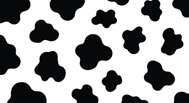 Black spots on white background pattern