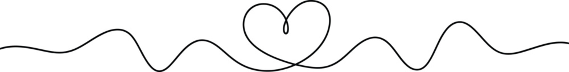 Heartbeat with a heart symbol in the middle © Stock Frame Works