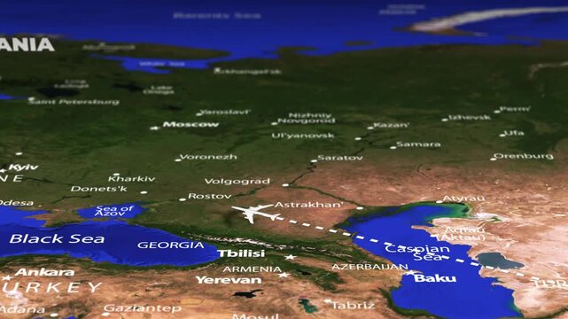 Flight From New Delhi INDIA to Vilnius LITHUANIA with flag pins