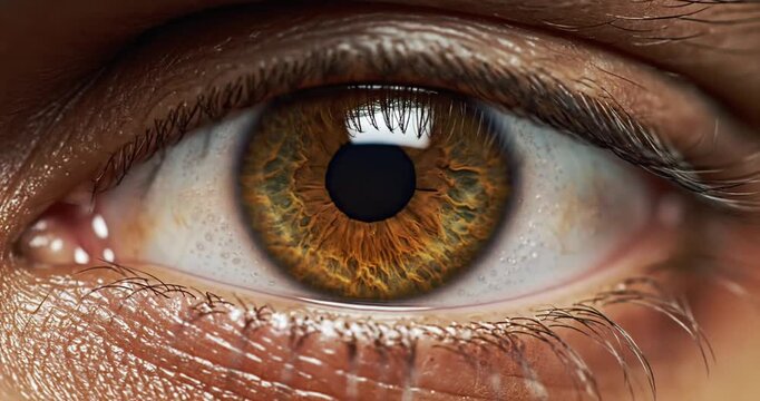 Close up of a brown eye.