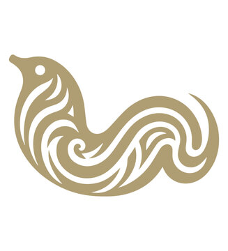 illustration of an abstract leech 