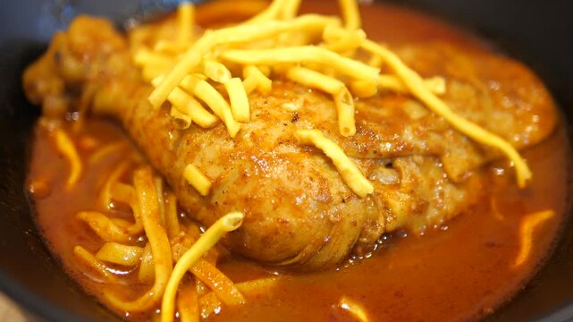 Khao Soi Gai Thai Coconut Curry Noodles w