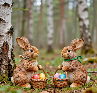 zwei Osterhasen 3