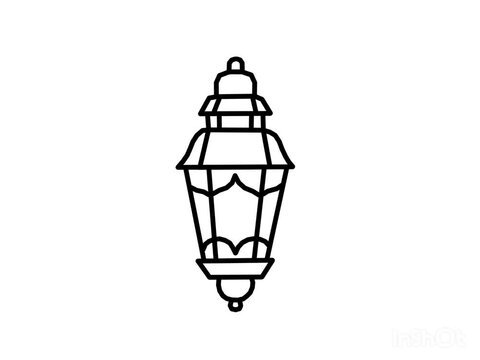 Animation of Islamic Lantern Icon for Ramadan Celebration