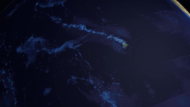 Military Stealth Fighter Jets Flying Over Earth From Los Angeles Coastline