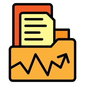 Quality Control Chart Vector Filled Icon Design