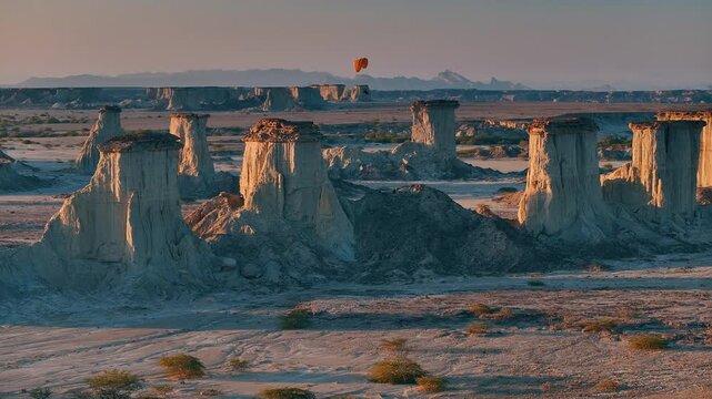 a breathtaking view of piyushk kaluts in southeastern Iran 