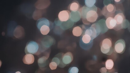 Obraz premium Soft-focus image featuring blurred, colorful orbs floating on a dark, textured background
