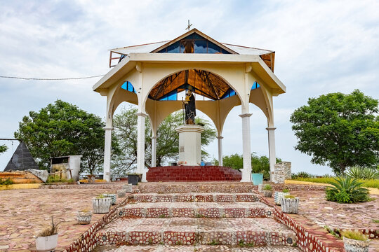 St Antonio statue in Manatuto town in Timor Leste