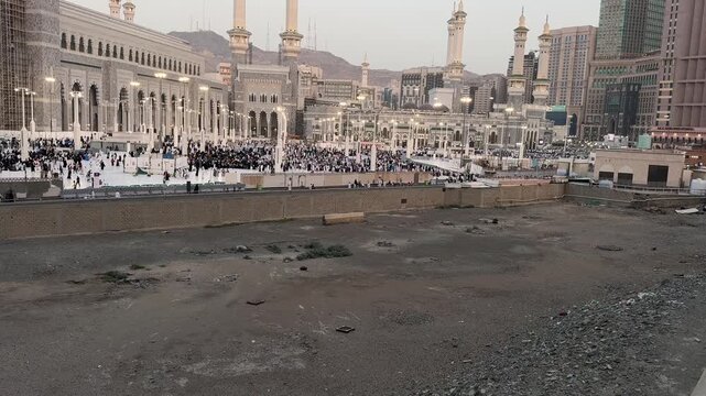 Makkah Saudi Arabia, 05 02 2026, Makkah Saudi Arabia 4K Umrah Hajj 2026 Taif City Aerial View Holy Kaaba Masjid Al Haram Pilgrims Tawaf Spiritual Journey Video