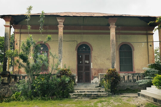 Old portuguese house at old town of Baucau Timor Leste