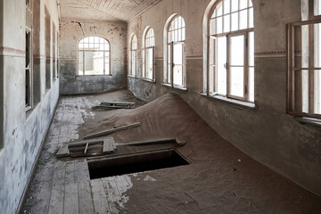 Schulflur, Kolmanskuppe, Lüderitz, Namibia © Martin Fiedler