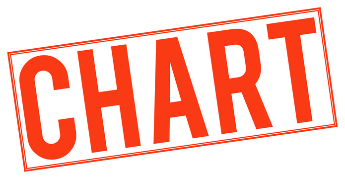 Large red chart stamp on transparent background