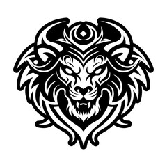 Obraz premium Chimera symbol icon in solid style