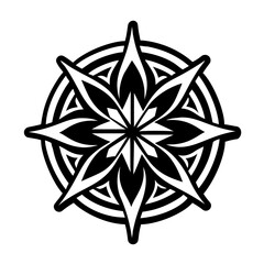 Obraz premium A solid style icon of guiding star symbol