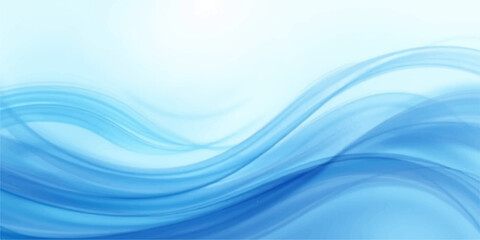 Fototapeta premium A flowing abstract blue wave design with liquid motion and light texture creates a modern vector backdrop pattern for a professional business wallpaper