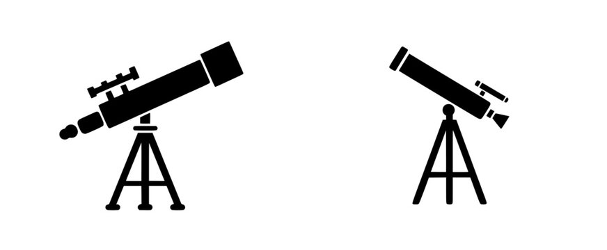 The Sentinel's Gazer: A Telescope Silhouette