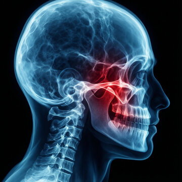 Jaw in an x-ray style