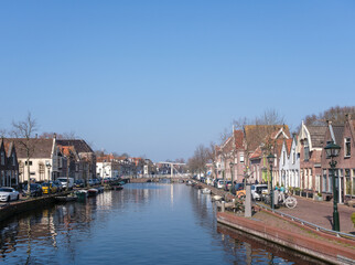 Obraz premium Oude gracht in Alkmaar, Noord-Holland province, The Netherlands